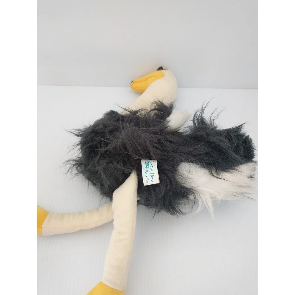 Vintage Dakin Pillow‎ Pets Ostrich Yellow Black 1981